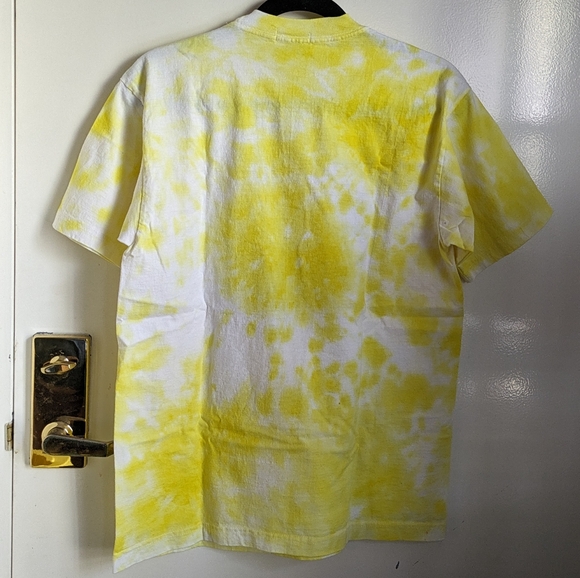 Baguio Philippines Yellow White Tie-dye Souvenir T-Shirt Large Sunflower - Picture 8 of 11